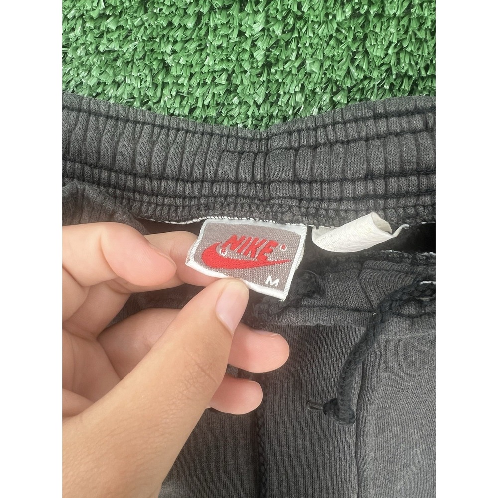 Vintage Nike Pants Mens M Gray Sweatpants Joggers Swoosh Logo Athletic Gym 90s - Picture 2 of 9